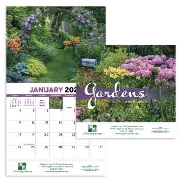 Gardens Appointment Wall Calendar - Stapled